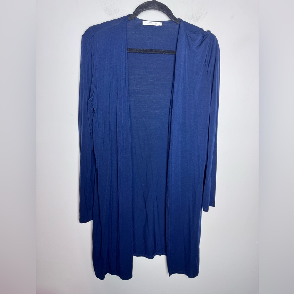 Sivana Bamboo Yoga Wrap Blue Open Cardigan Size Small - Picture 5 of 8